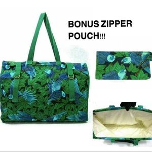 💎 HUGE 💎 VEGAN HERMES TOTE PERROTS BIRDS
